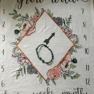Floral Baby Milestone Blanket